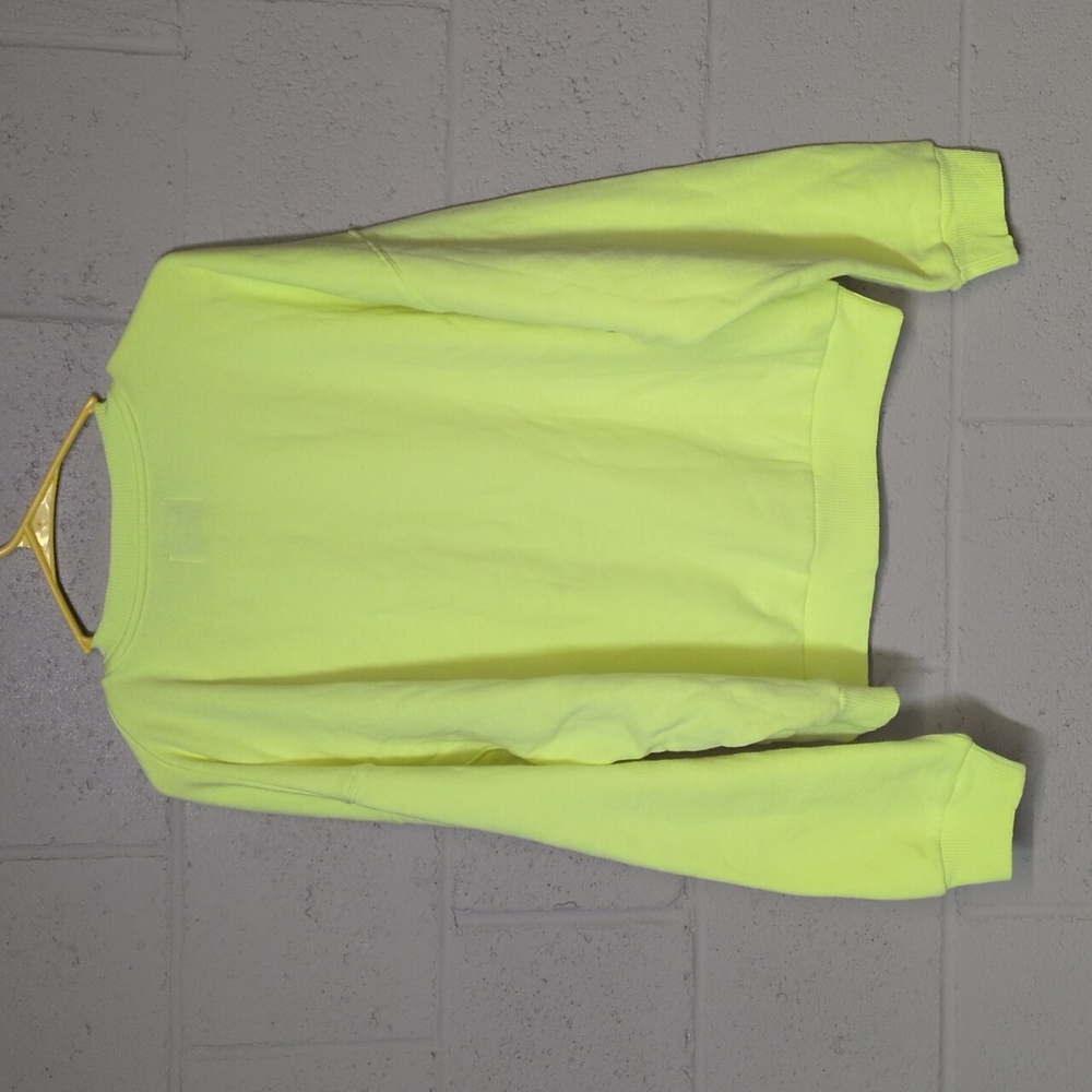 American Eagle Women's Super Soft Crew Neck Lime Sweatshirt, Large NWT - Picture 4 of 5